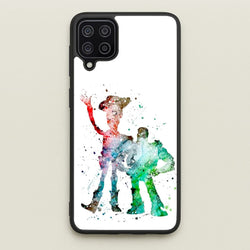 Watercolour Woody & Buzz A Story of Toys Fairytale  - Disney Phone Case for Galaxy A12