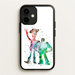 Watercolour Woody & Buzz A Story of Toys Fairytale  - Disney Phone Case for iPhone 12 / 12 Pro