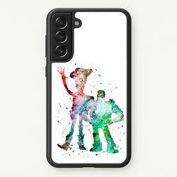 Watercolour Woody & Buzz A Story of Toys Fairytale  - Disney Phone Case for Galaxy S21FE