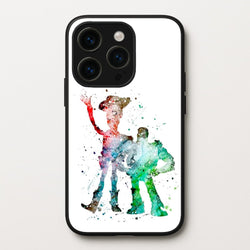 Watercolour Woody & Buzz A Story of Toys Fairytale  - Disney Phone Case for iPhone 15 Pro Max