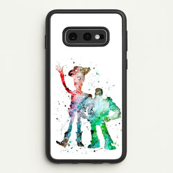 Watercolour Woody & Buzz A Story of Toys Fairytale  - Disney Phone Case for Galaxy S10e