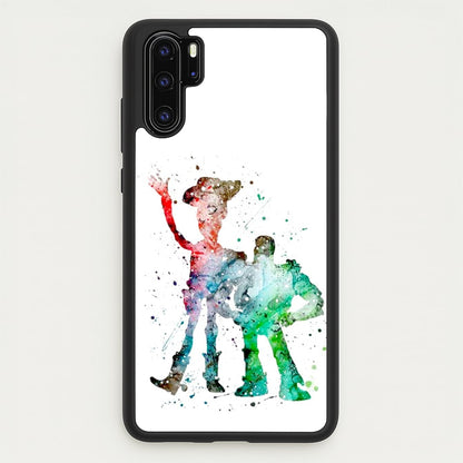 Watercolour Woody & Buzz A Story of Toys Fairytale  - Disney Phone Case for Huawei P30 Pro