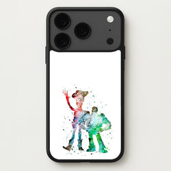 Watercolour Woody & Buzz A Story of Toys Fairytale Phone Case for iPhone 17 Pro Max