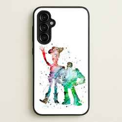 Watercolour Woody & Buzz A Story of Toys Fairytale  - Disney Phone Case for Galaxy A54