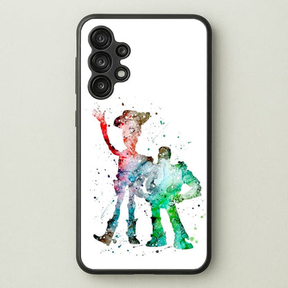 Watercolour Woody & Buzz A Story of Toys Fairytale  - Disney Phone Case for Galaxy A13