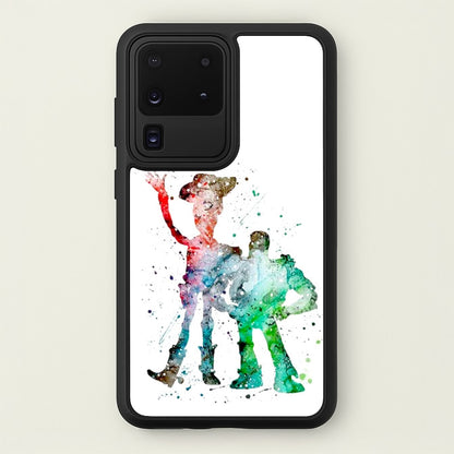 Watercolour Woody & Buzz A Story of Toys Fairytale  - Disney Phone Case for Galaxy S20 Ultra