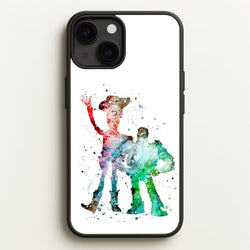 Watercolour Woody & Buzz A Story of Toys Fairytale  - Disney Phone Case for iPhone 13