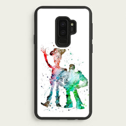 Watercolour Woody & Buzz A Story of Toys Fairytale  - Disney Phone Case for Galaxy S9 Plus