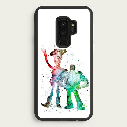 Watercolour Woody & Buzz A Story of Toys Fairytale  - Disney Phone Case for Galaxy S9 Plus
