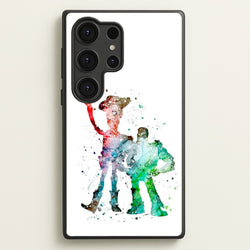Watercolour Woody & Buzz A Story of Toys Fairytale  - Disney Phone Case for Galaxy S25 Ultra