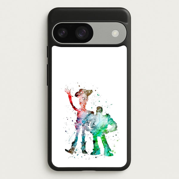 Watercolour Woody & Buzz A Story of Toys Fairytale  - Disney Phone Case for Google Pixel 9 / 9 Pro