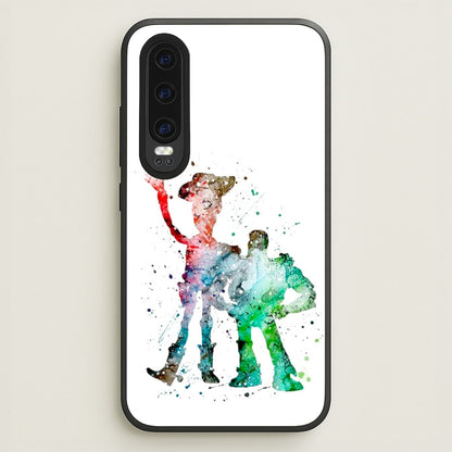 Watercolour Woody & Buzz A Story of Toys Fairytale  - Disney Phone Case for Huawei P30