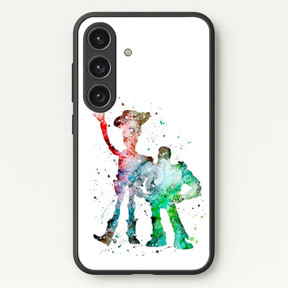 Watercolour Woody & Buzz A Story of Toys Fairytale  - Disney Phone Case for Galaxy S24 Plus