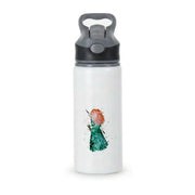 Watercolour Princess Merida Brave Fairytale Active Water Bottle 1