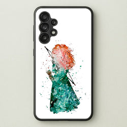 Watercolour Princess Merida Brave Fairytale  - Disney Phone Case for Galaxy A13