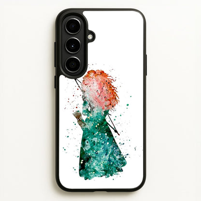 Watercolour Princess Merida Brave Fairytale  - Disney Phone Case for Galaxy A56