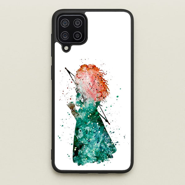 Watercolour Princess Merida Brave Fairytale  - Disney Phone Case for Galaxy A12