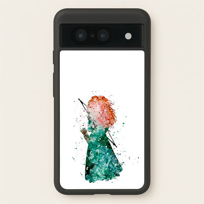 Watercolour Princess Merida Brave Fairytale  - Disney Phone Case for Google Pixel 8