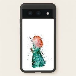 Watercolour Princess Merida Brave Fairytale  - Disney Phone Case for Google Pixel 8a