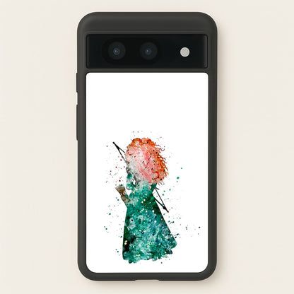 Watercolour Princess Merida Brave Fairytale  - Disney Phone Case for Google Pixel 8a