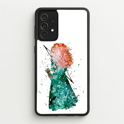 Watercolour Princess Merida Brave Fairytale  - Disney Phone Case for Galaxy A52 / A52s