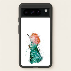 Watercolour Princess Merida Brave Fairytale  - Disney Phone Case for Google Pixel 8 Pro