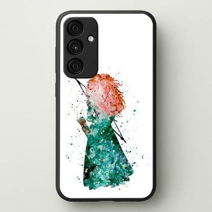 Watercolour Princess Merida Brave Fairytale  - Disney Phone Case for Galaxy A35