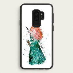 Watercolour Princess Merida Brave Fairytale  - Disney Phone Case for Galaxy S9 Plus