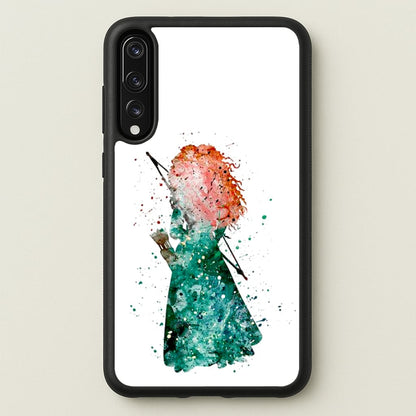 Watercolour Princess Merida Brave Fairytale  - Disney Phone Case for Huawei P20 Pro