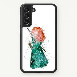 Watercolour Princess Merida Brave Fairytale  - Disney Phone Case for Galaxy S22 Plus