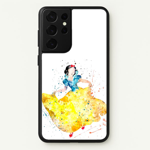 Watercolour Snow White Fairytale  - Disney Phone Case for Galaxy S21 Ultra