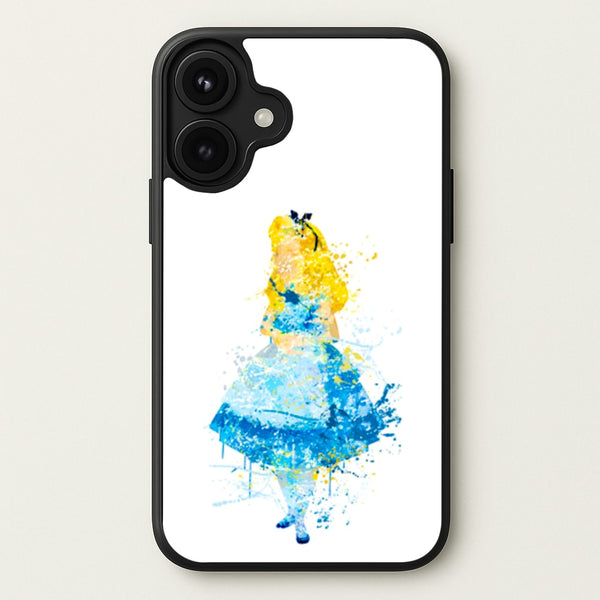 Watercolour Alice in Wonderland Fairytale Phone Case for iPhone 17