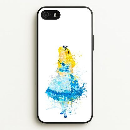 Watercolour Alice in Wonderland Fairytale  - Disney Phone Case for iPhone 5 / 5s / SE 2016