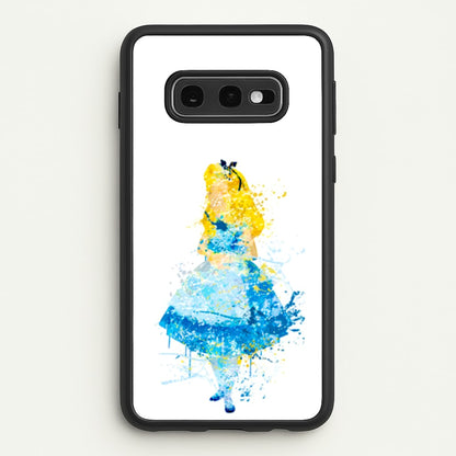 Watercolour Alice in Wonderland Fairytale  - Disney Phone Case for Galaxy S10e