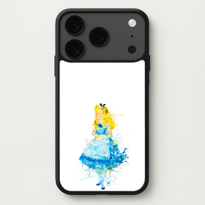 Watercolour Alice in Wonderland Fairytale Phone Case for iPhone 17 Pro Max