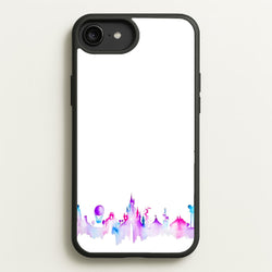 Watercolour Fairytaleland Paris  - Disney Phone Case for iPhone 6 Plus / 7 Plus / 8 Plus
