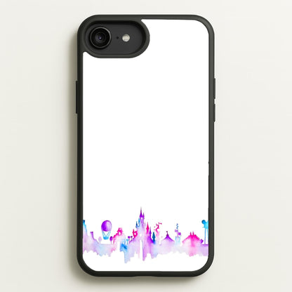 Watercolour Fairytaleland Paris  - Disney Phone Case for iPhone 6 Plus / 7 Plus / 8 Plus