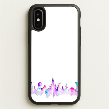 Watercolour Fairytaleland Paris  - Disney Phone Case for iPhone X / XS