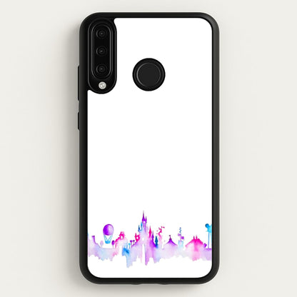 Watercolour Fairytaleland Paris  - Disney Phone Case for Huawei P30 Lite