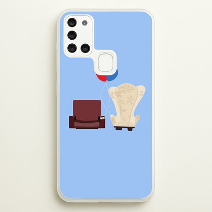 UP Chairs  - Disney Phone Case for Galaxy A21s