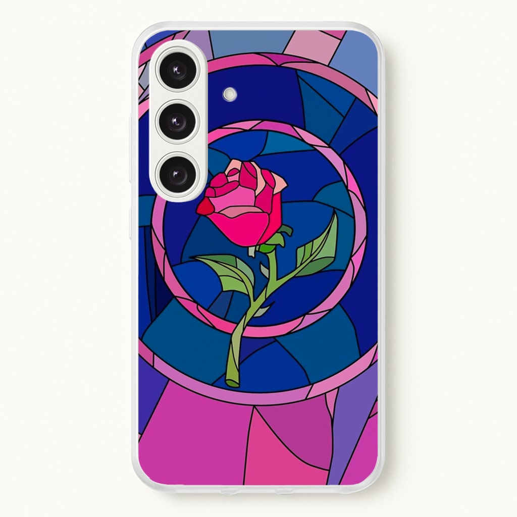 Glass Rose - Beauty  - Disney Phone Case for Galaxy S24