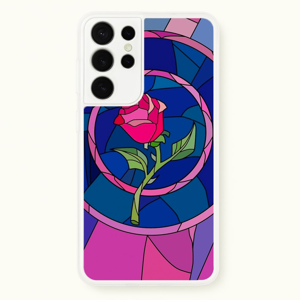 Glass Rose - Beauty  - Disney Phone Case for Galaxy S21 Ultra