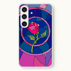 Glass Rose - Beauty  - Disney Phone Case for Galaxy S24FE