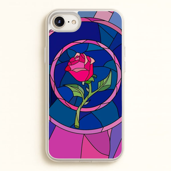 Glass Rose - Beauty  - Disney Phone Case for iPhone 6 Plus / 7 Plus / 8 Plus