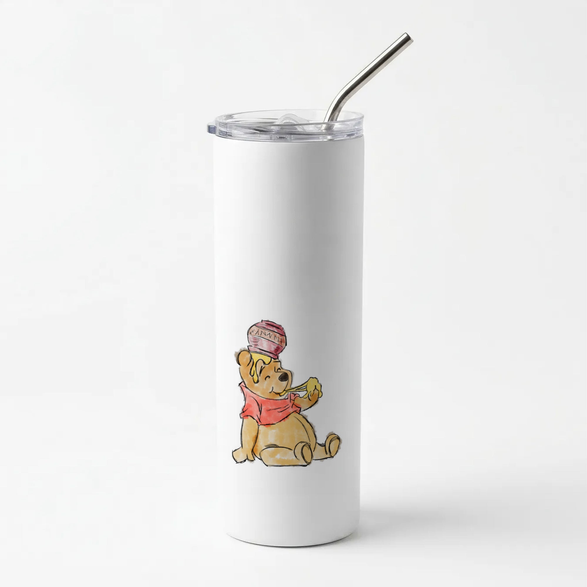 Winnie Sketch Skinny Tumbler