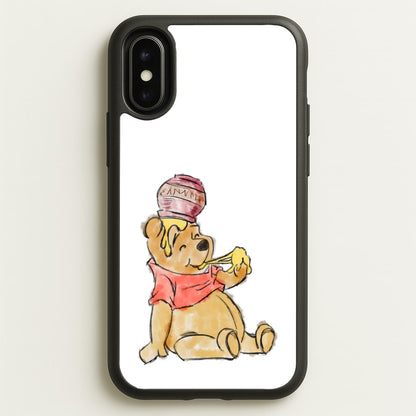 Winnie Sketch  - Disney Phone Case for iPhone X / XS
