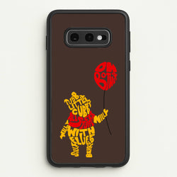 Winnie In Words  - Disney Phone Case for Galaxy S10e