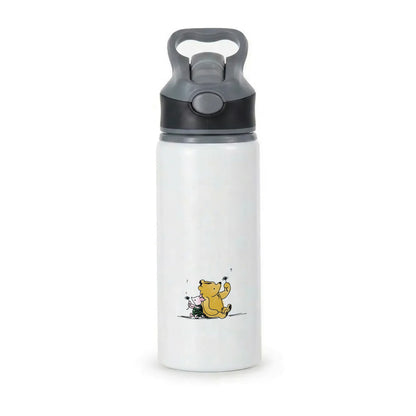 Winnie & Pig Active Water Bottle - Black