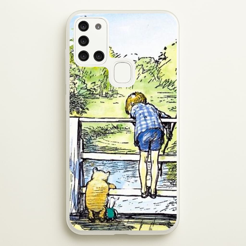 Winnie & Christopher Robin  - Disney Phone Case for Galaxy A21s