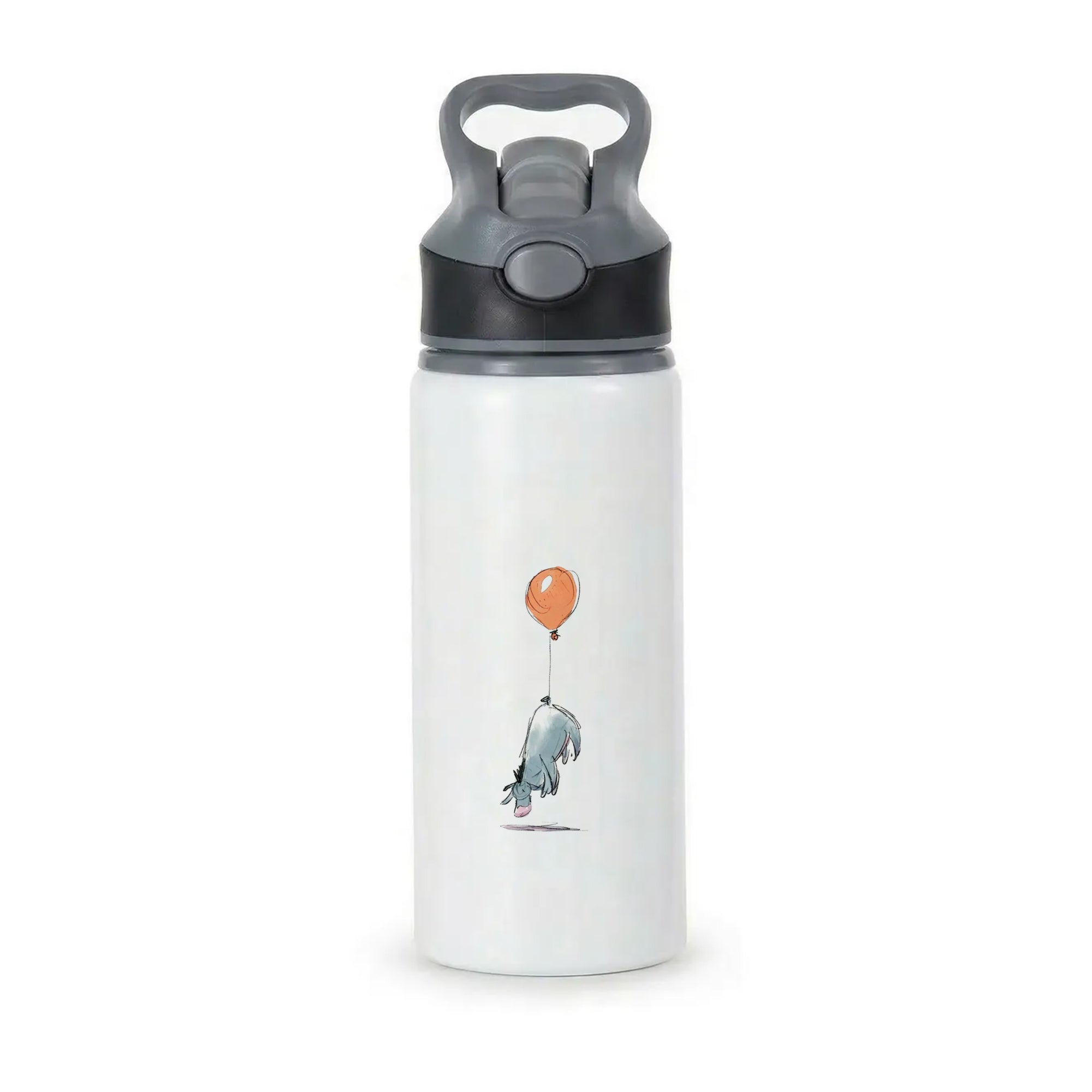 Donkey And His Balloon Active Water Bottle - Black